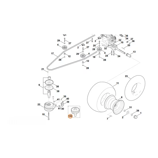 STIHL   Koło paska klinowego 6170 700 2510